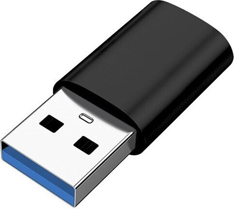 INF USB 3.0 naar USB-C adapter zwart (mannelijk naar vrouwelijk)
