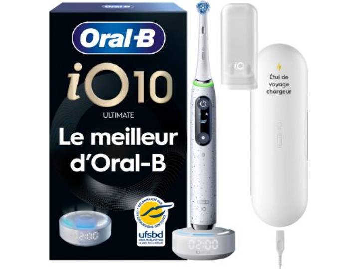 Oral-B - Brosse À Dents Électrique Io10 Series Stardust White