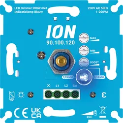 ION 90100120 - Led-Dimmer mit Anzeigelampe Blau