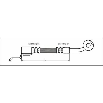 METZGER AUTOTEILE Bremsschlauch 4113522 für JEEP