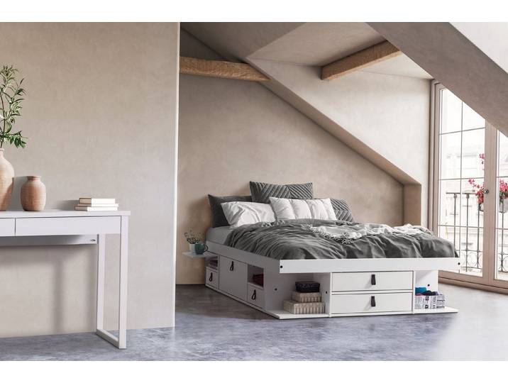 Memomad Stauraumbett Bali Schrankbett 140x200 160x200 180x200 140x190 Lösung (BALI BETTEN), praktisches Ordnungssystem mit viele Fächer und Stauraum