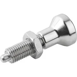 ARRETIERBOLZEN OHNE RASTNUT GR.0 M08X1, FORM:H, EDELSTAHL GEHÄRTET, KOMP:EDELSTAHL