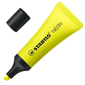 Stabilo Textmarker Neon, Strichbreite 2 - 5mm, gelb