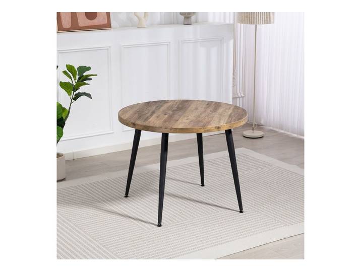 Duo Collection Esstisch Marla Tisch, Massives Metallgestell, Belastbarkeit bis 100 kg