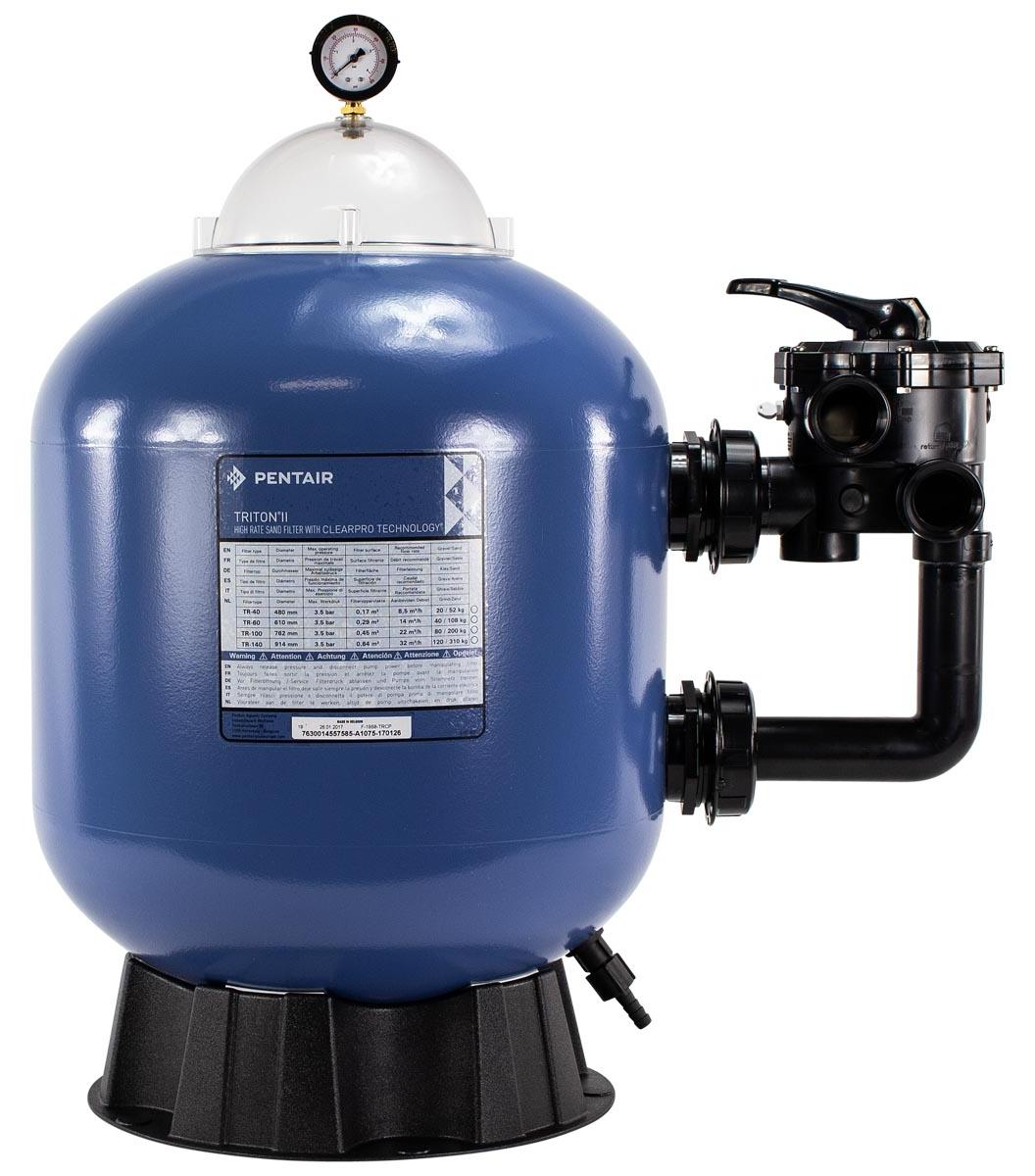 Pentair Sandfilter Triton II Side-Mount 14 m³/h Ø 610 mm Blau
