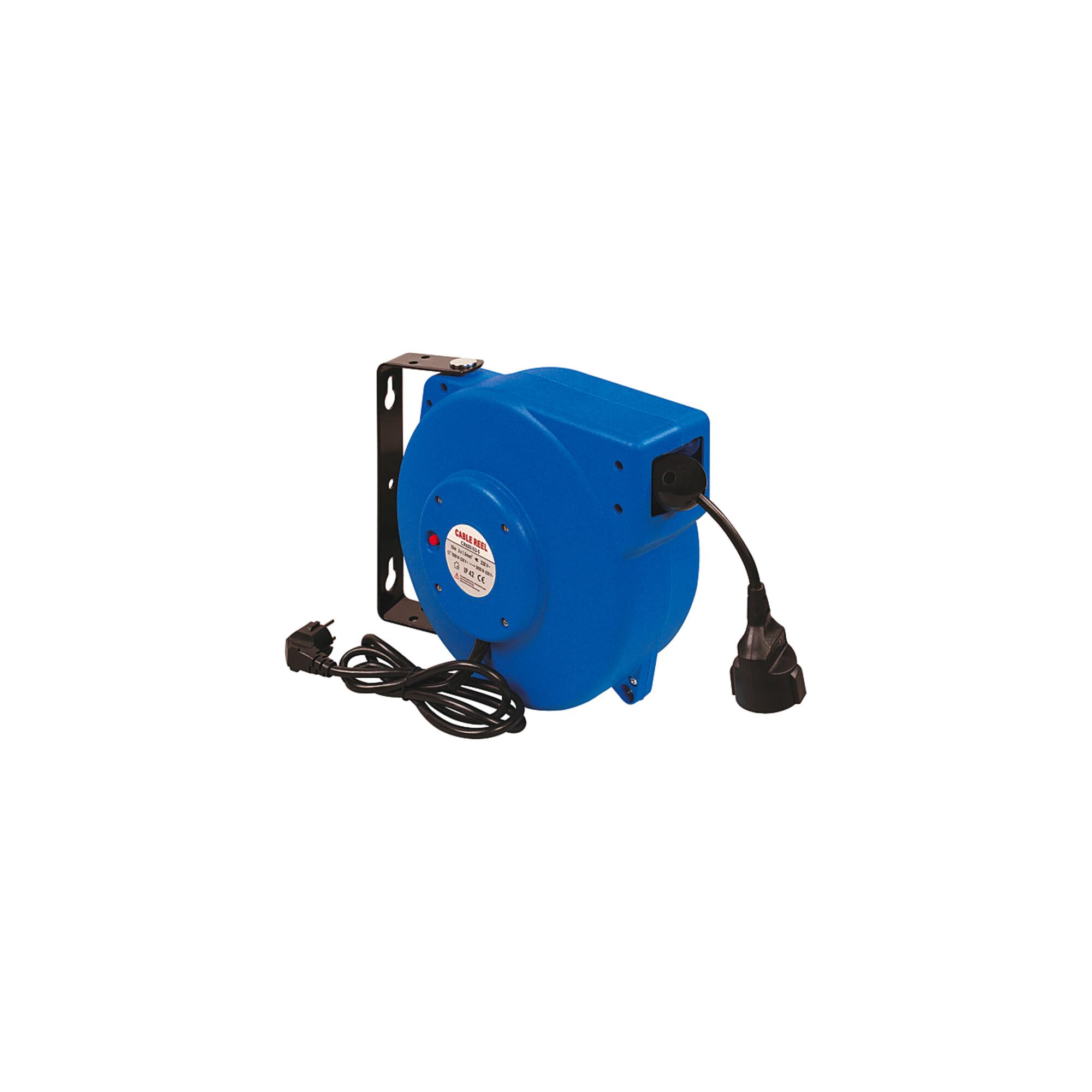 Riegler Elektro-Kabelaufroller, HO5VV-F, 230V, 50Hz, max. 10 AmpÃ¨re, 15 m (259/7100)