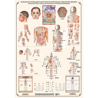 Tibetische Heilmassage, Poster von Thomas Dunkenberger, Bacopa, 978-3-902735-46-1