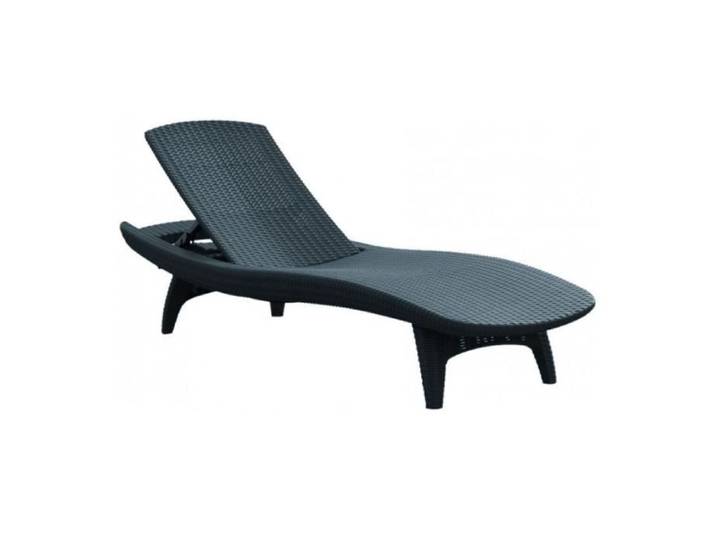 Transat - Pacific - Chaise Longue - 4 positions - Plastique - Jardin - Noir