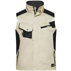 Arbeitsweste "JN822" - M - stone/black