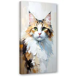 LEINWANDBILD Katze Tier 60x120cm