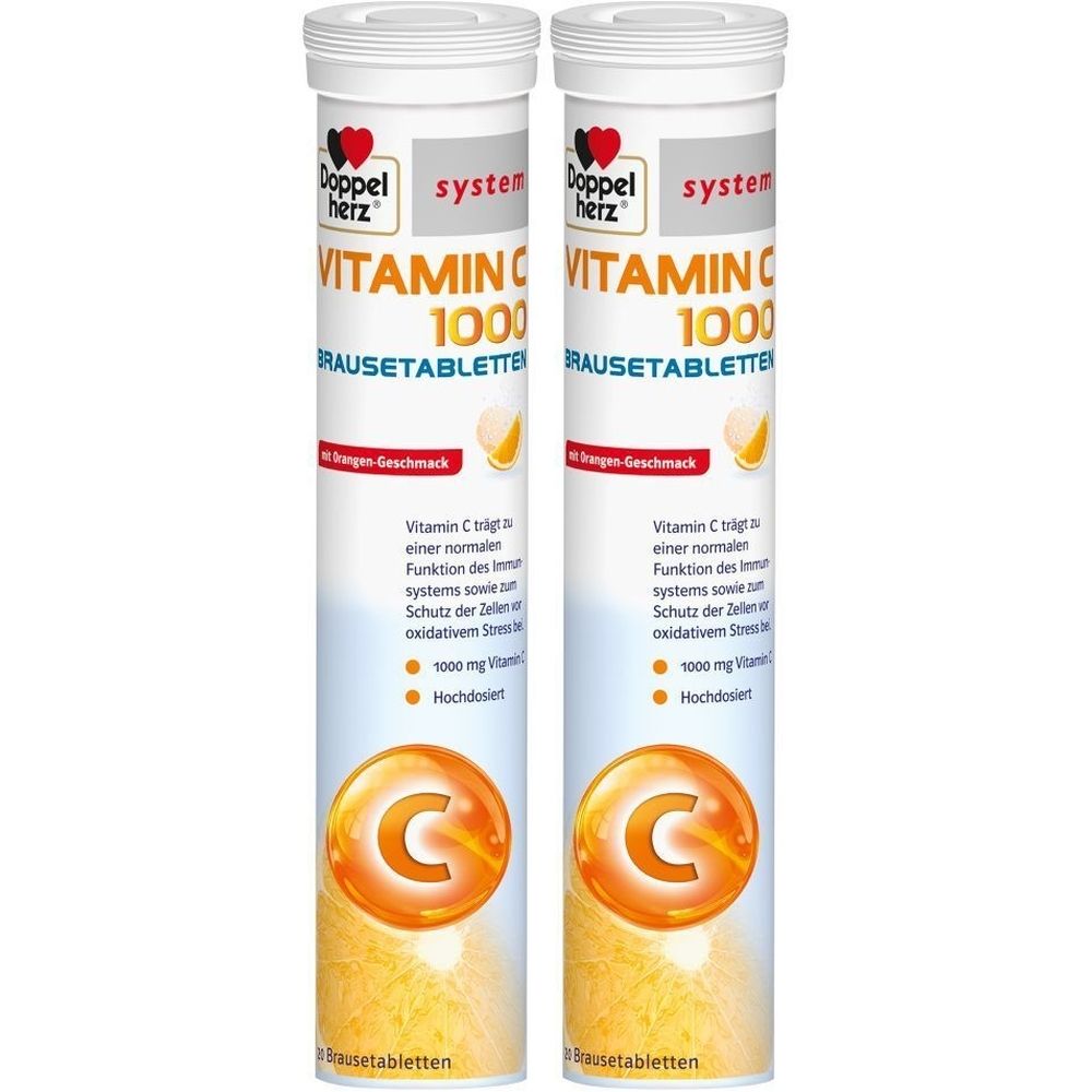 Doppelherz Vitamin C 1000 system Brausetabletten 2x 2x40 St