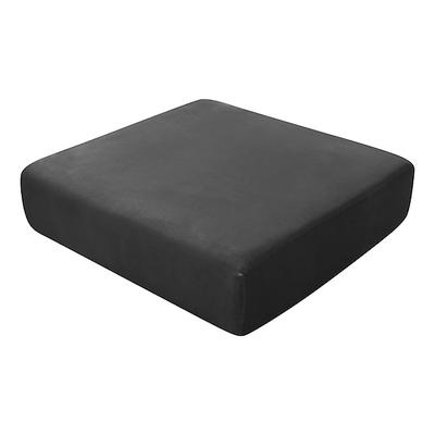 1 Stück Samt Stretch Couch Kissenbezug Burgund Plüsch Kissen Schonbezug für Stuhlkissen Möbelschutz Sitzkissen Sofabezug mit elastischer Unterseite Waschbar