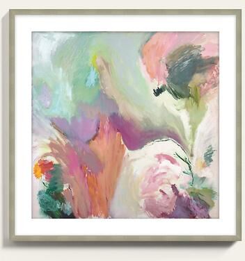 "Peony Wish Art - 32"" x 32"" - Ballard Designs"