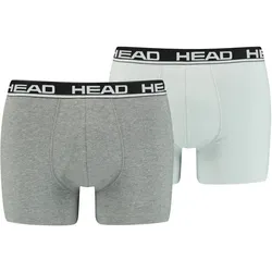 2er Pack HEAD Basic Boxershorts Herren grey combo S