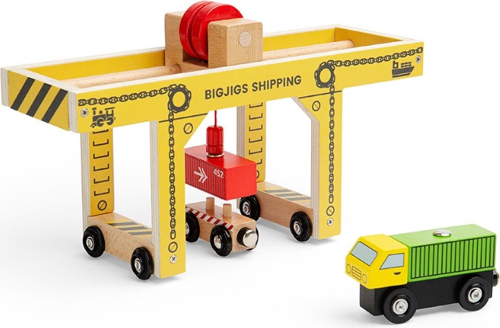 Bigjigs Rail Houten portaalkraan