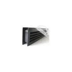 Teckentrup Lüftungsgitter PVC schwarz inkl. Schrauben