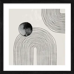 Gerahmtes Bild STONE CIRCLES I (BHT 32,50x32,50x1,80 cm) - bunt - BHT 32,50x32,50x1,80 cm