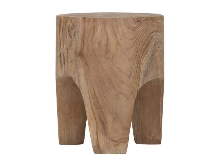 MUST Living Bijzettafel Ruby Teakhout, 35cm - Bruin