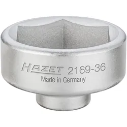 HAZET Ölfilter-Schlüssel Vierkant 10 mm (3/8 Zoll) Außen 6-kant - 2169-36