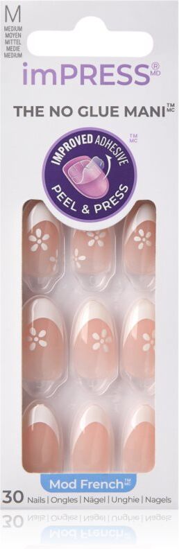 Kiss imPRESS The No Glue Mani false nails self-adhesive Fearless 30 pc