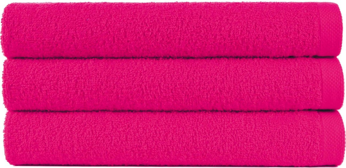 Set van 6 Uni Alpha gastendoeken, fuchsia, 30 x 50 cm