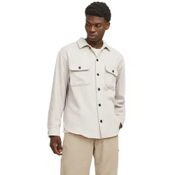 Jack & Jones Herren Freizeit Hemd JJEBRADLEY OLLIE OVERSHIRT Relaxed Fit - 12257199 Delicioso - XL