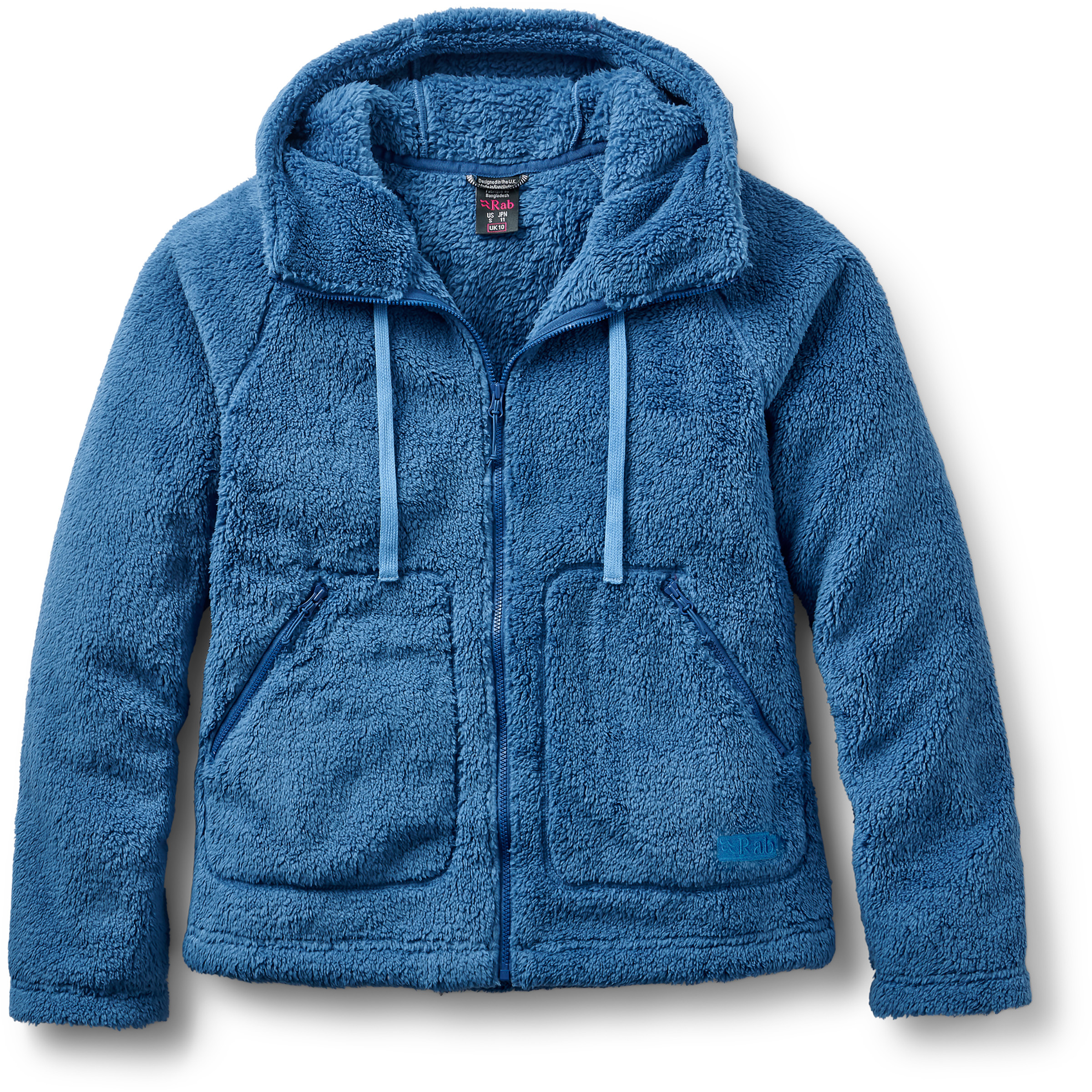 Rab Ardena Hoody Damen Fleecejacke blau Größe XL Trekking Schnell trocknend