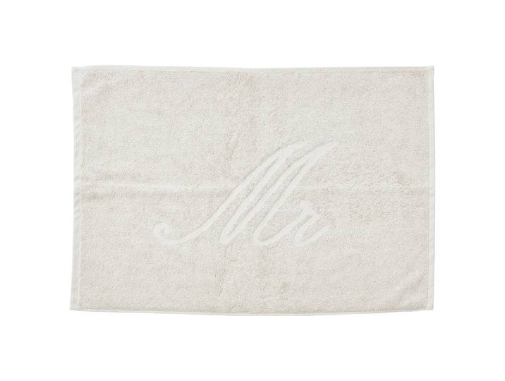 Tapis de bain Mr 50 x 70cm Beige/Beige