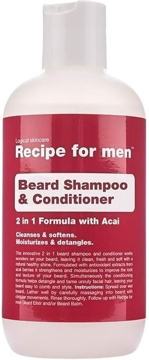 Recipe for Men Beard Shampoo & Conditioner 250ml