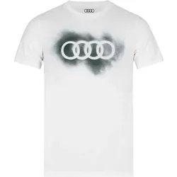 Audi T-Shirt Ringe Herren Weiß Größe S 3132200202 - S
