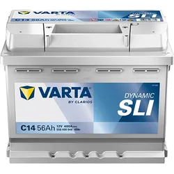 BVD VARTA Dynamic SLI C14 Batterie 556400048K262, C14, 12 V, 56 Ah, 480 A