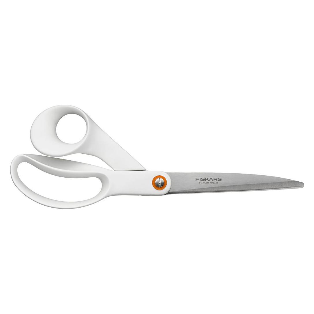 Fiskars 1020414 Universalschere, 24cm, weiss (24 cm) (1020414)
