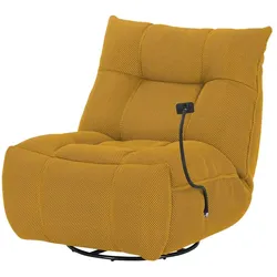 uno Sessel mit Relaxfunktion Tokyo , gelb , Maße (cm): B: 83 H: 85 T: 106.0