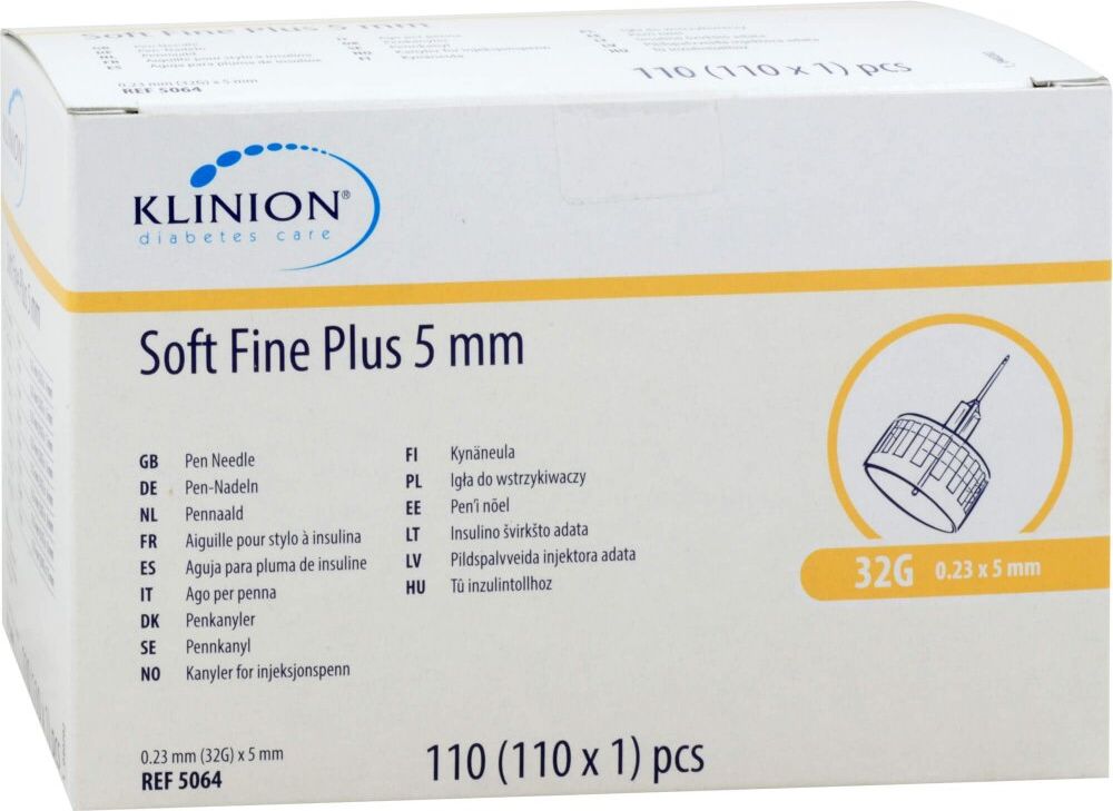Klinion Soft fine plus Kanülen 5mm 32g 0,23mm