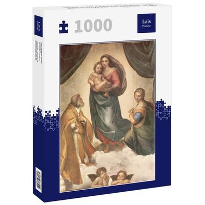Lais Puzzle Raffael - Sixtinische Madonna, Szene: Maria mit Christuskind, Hl. Papst Sixtus II. und Hl. Barbara 1000 Teile