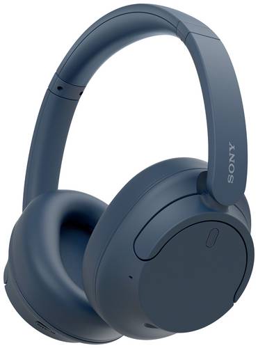 Sony WH-CH720N Over Ear Headset Bluetooth Stereo Blau Mikrofon-Rauschunterdrückung, Noise Cancelling Headset, Klang-Personalisierung, Lautstärker