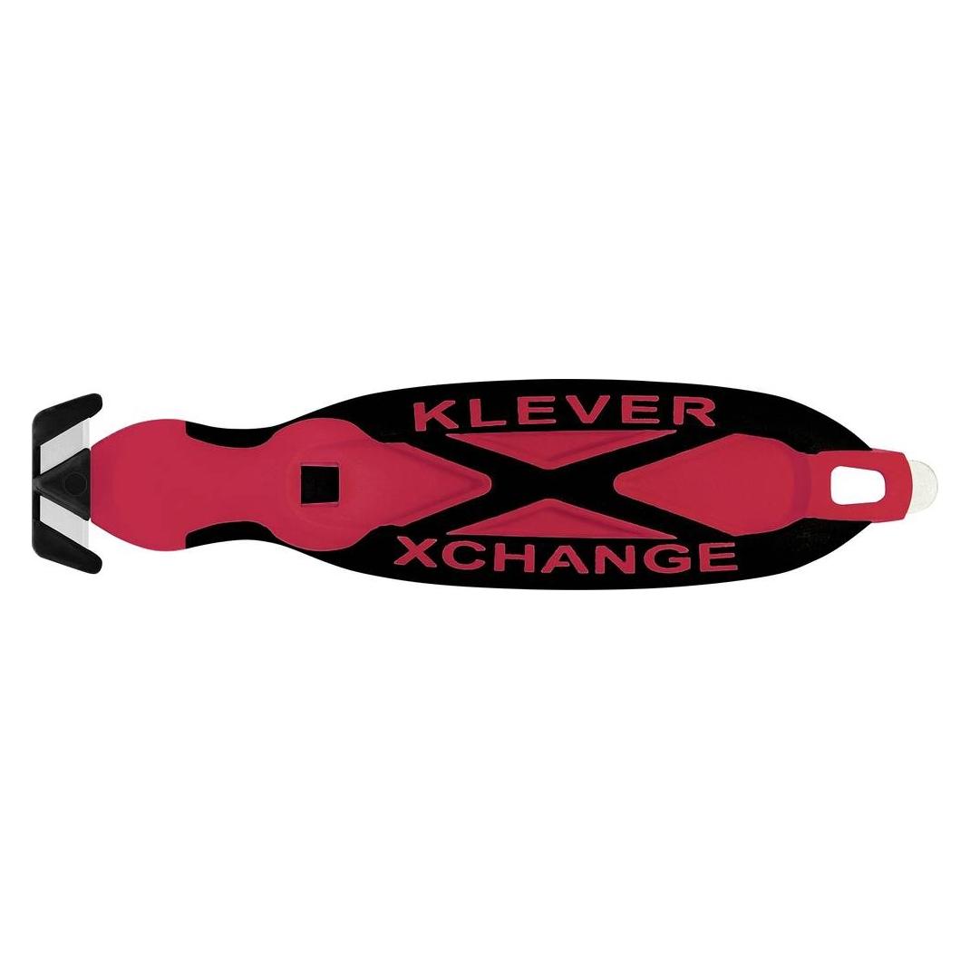 Klever KCJ-XC-20R XChange 20 Sicherheitsmesser Rot-Schwarz, 10 St. (KCJ-XC-20R)