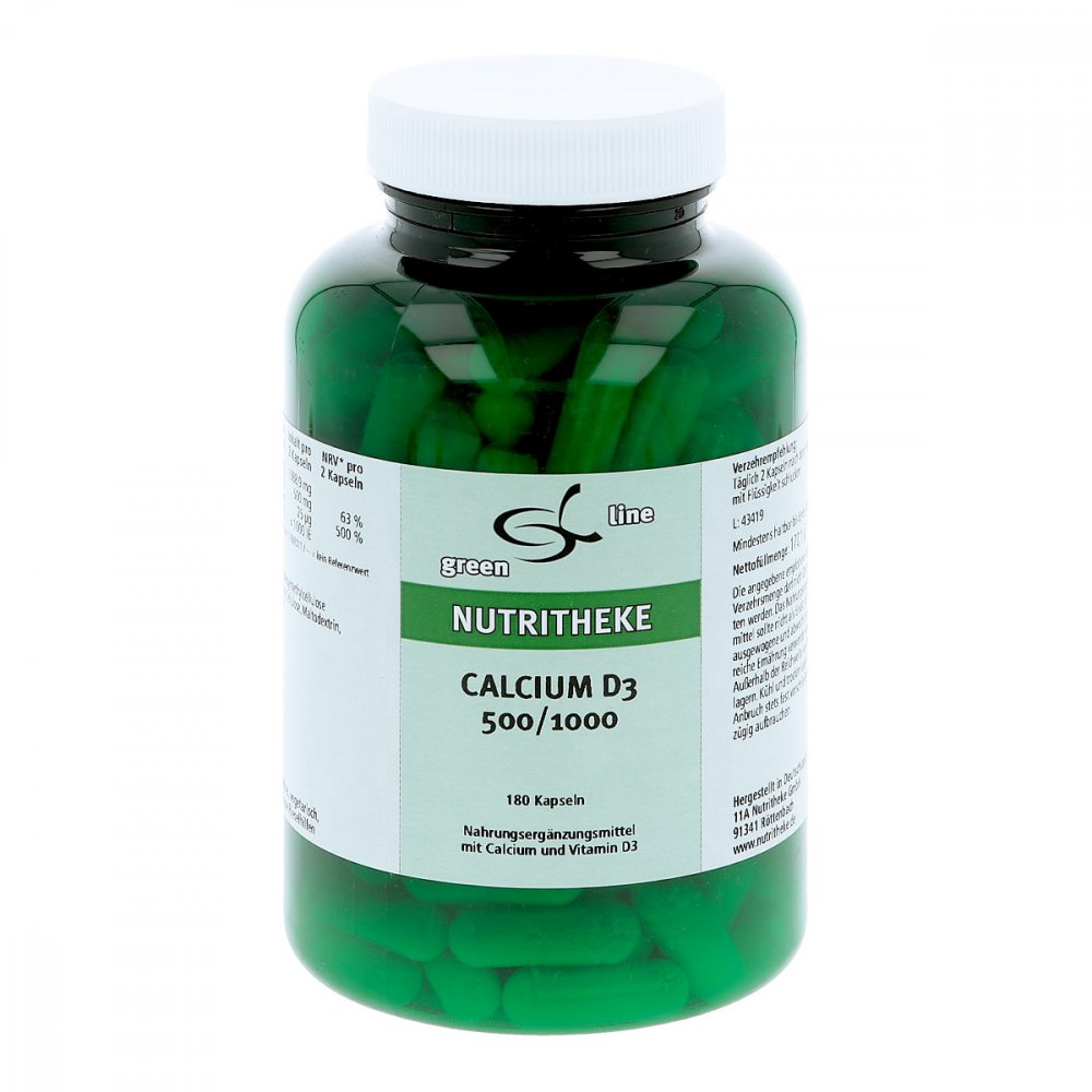 11 A Nutritheke GmbH Calcium D3 500/1000 Kapseln 10400350