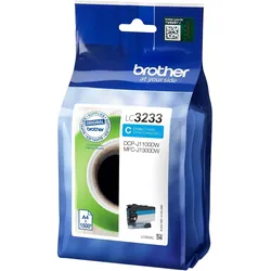Brother Original LC-3233C Druckerpatrone cyan 1.500 Seiten (LC3233C)