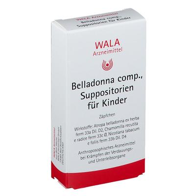 Belladonna COMP.Kindersuppositorien 10x1 g Kinder-Suppositorien