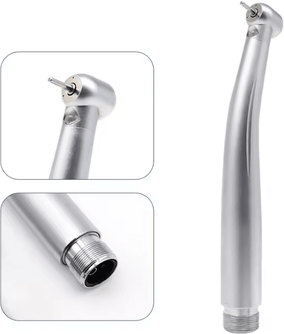 Inspire Essentials LumiDent LED Dental High Speed Handpiece With Ceramic Bearings And Push Button Design led 2 Hole