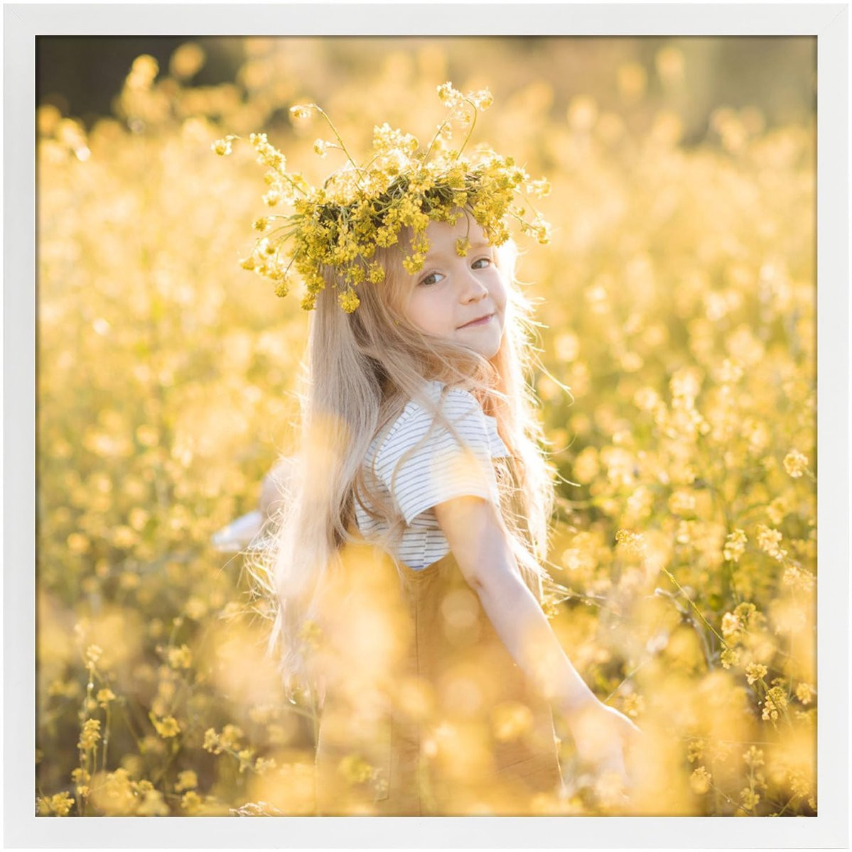 SnelShoppen Fotolijst Wit Vierkant van PVC, 30x30 cm