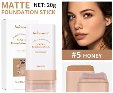 Silver Stone Store Multi Use Skin Tint Foundation Stick With Brush, Matte Waterproof, Long Lasting Oil Control 5 honey