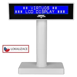 Virtuoso, Kasse Zubehör, LCD displej Virtuos FL-2026MB 2x20, USB bílý