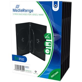 MediaRange DVD Leerbox 3er DVD Box 5 Stück