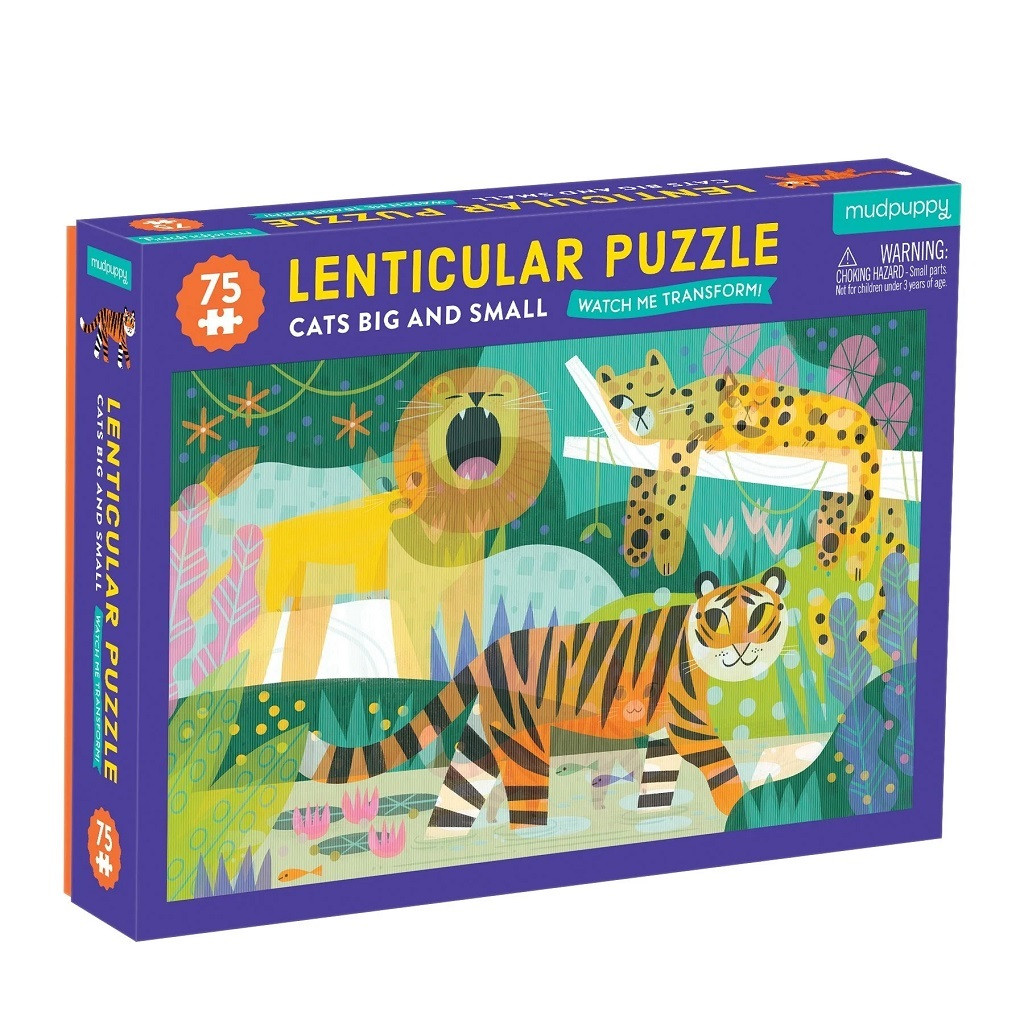 Mudpuppy Puzzel Lenticulaire Katten 75 stukjes