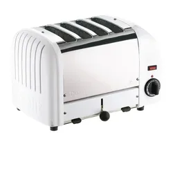 Gastronoble Dualit Toaster 40355 - weiß - 4 Schlitze - Ausziehbare Krümelschale