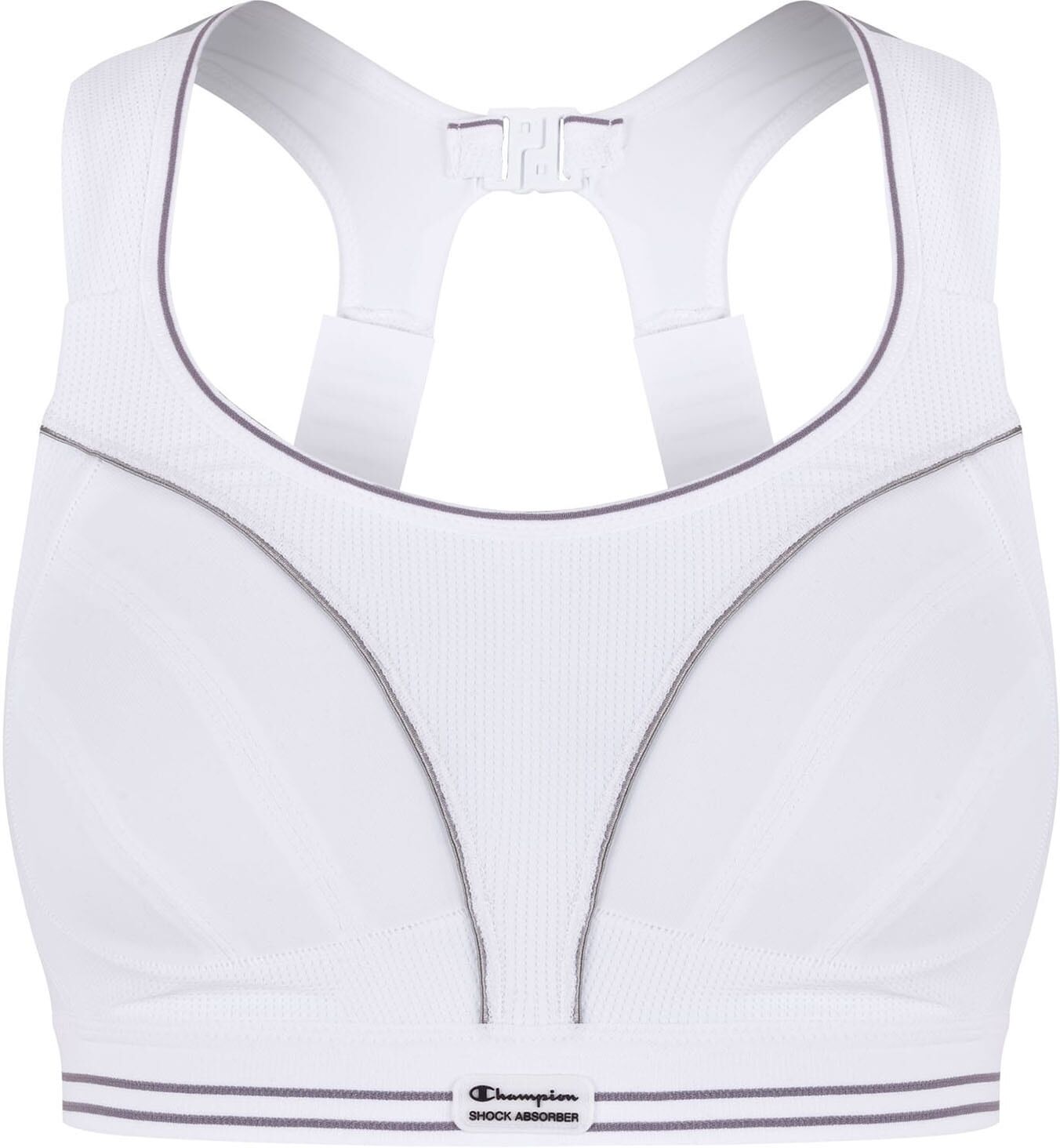 Sport-BH SHOCK ABSORBER "Sa Bra S5044 ULTIMATE RUN BRA", Damen, Gr. 75, Cup F, weiss (weiß), Obermaterial: 100% Polyamid, BHs Sport-BH, für Fitness und intensive Laufsessions geeignet weiß 75, Cup F