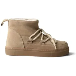 Inuikii für Damen. 1001.001.0092 Lederstiefel Classic Low beige (37), Wohnung, Schnürsenkel, Lässig