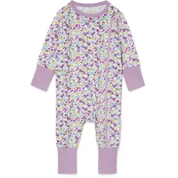 Tchibo - Baby-Schlafanzug - Baby - Gr. 74/80 - lila/geblümt